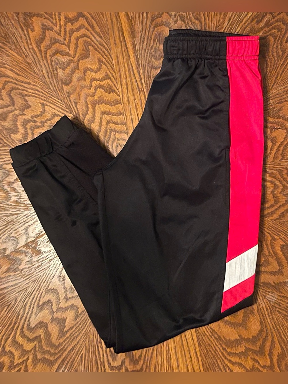 Athletic Works Black Track Pants with Red Accent Size XL 14/16 (Boys)